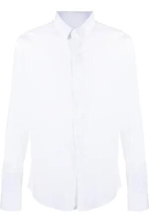 Sandro Long-sleeve cotton-blend shirt