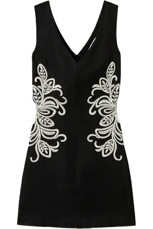 Twin-Set Embroidered mini dress