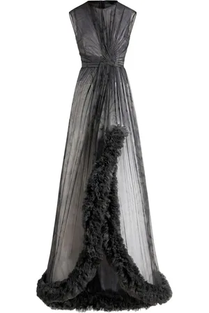 Etro Ruched-detail printed silk dress