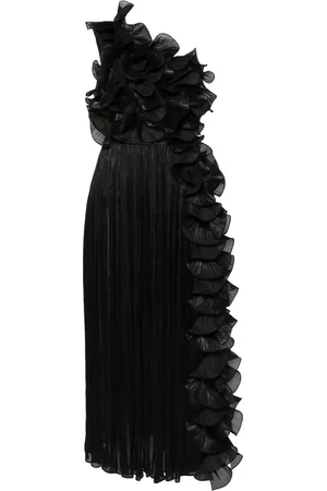 Ana Radu One-shoulder pliss?? gown