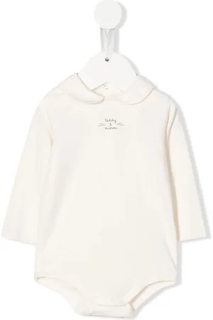 TEDDY & MINOU Logo long-sleeve babygrow