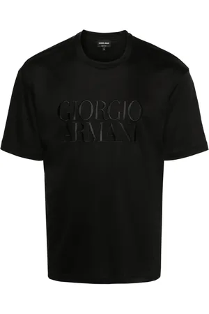 Giorgio Armani Logo-embroidered cotton T-shirt