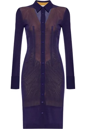 The Attico Knitted midi dress