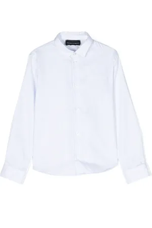 Emporio Armani Striped cotton long-sleeve shirt