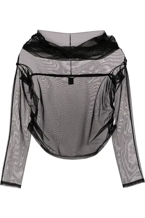 Kiki de Montparnasse Tulle off-shoulder top