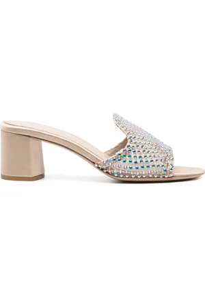 LE SILLA Gilda 60mm crystal-embellished mules