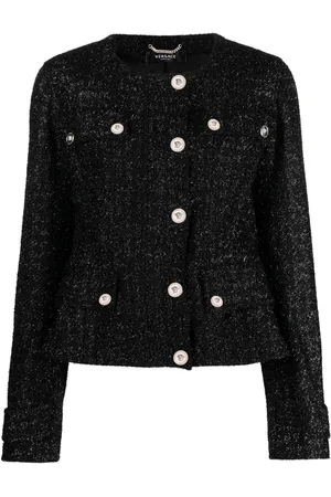 VERSACE Medusa Head single-breasted tweed jacket