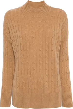 N.PEAL Esme cable-knit jumper