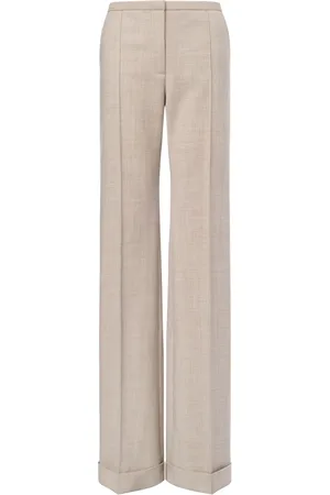 Serafini Pintucked straight-leg trousers