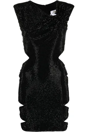 Philipp Plein Crystal-embellished mini dress