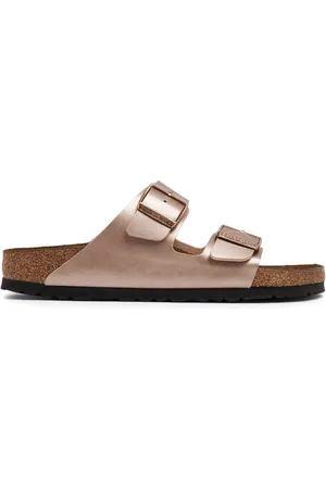 Birkenstock Birko-Flor leather slides