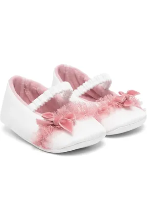COLORICHIARI Bow-detail ballerina shoes
