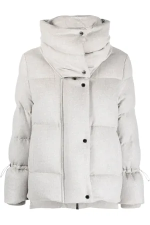 MOORER Zip-up padded down jacket