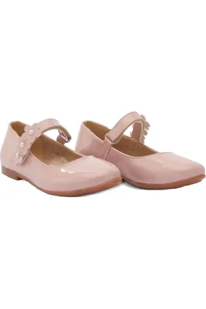 Tulleen Floral-strap ballerina shoes