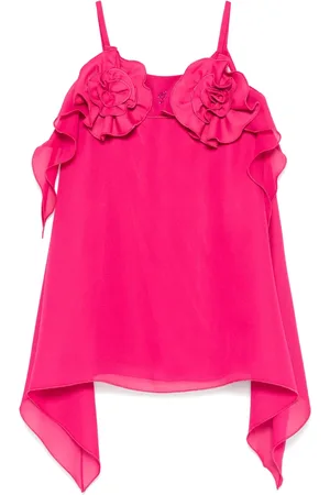 MISS BLUMARINE Floral-appliqu?? dress
