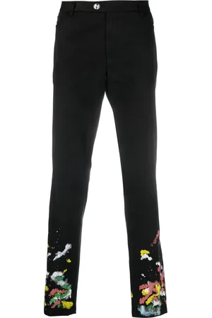 Philipp Plein Paint-splatter effect chinos