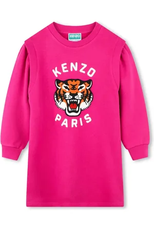 Kenzo Tiger appliqu??d sweatshirt dress