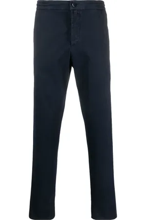 Kiton Low-rise tapered-leg trousers