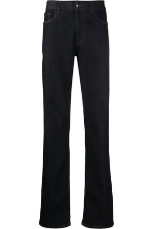 CANALI Mid-rise straight-leg jeans