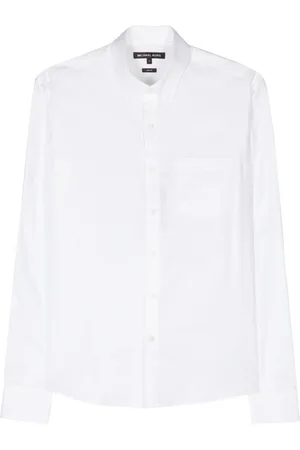 Michael Kors Logo-embroidered cotton shirt