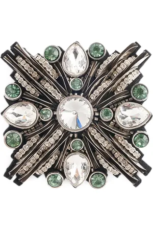 AREA Crystal-embellished brooch