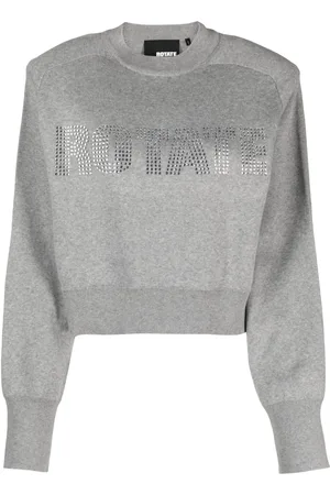ROTATE Firm embellished organic cotton sweatshirt