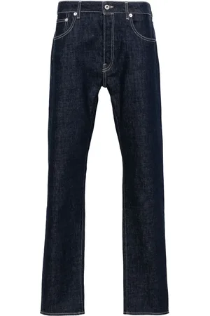Kenzo Logo-patch tapered jeans