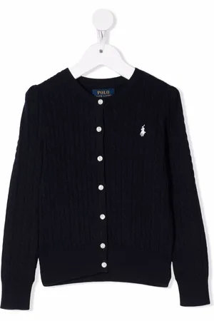 Ralph Lauren Logo-embroidered cable-knit cardigan