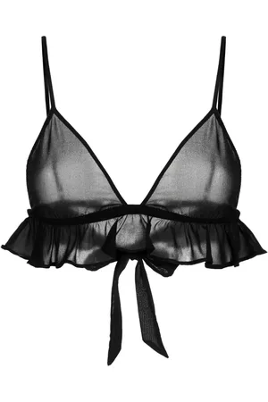 FLEUR DU MAL Flutter georgette triangle bra