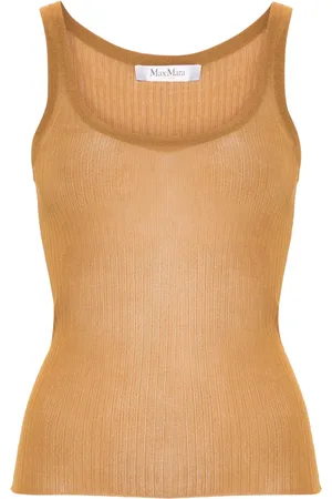 Max Mara Semi-sheer fine-ribbed top