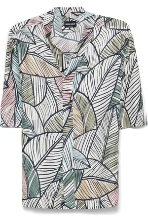 Giorgio Armani Leaves-print shirt