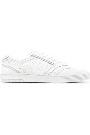 Fendi FF-embroidered lace-up sneakers