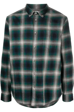 Woolrich Madras plaid-check flannel shirt