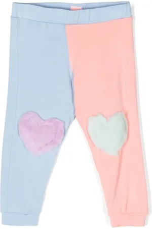 Wauw Capow by Bangbang Heart-detail colour-block leggings