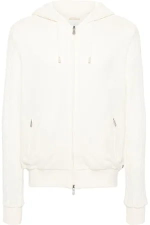ELEVENTY Cable-knit detail hoodie