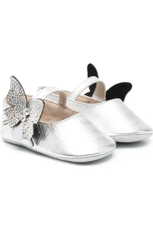 Babywalker Butterfly-detail ballerina shoes