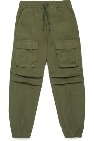 Diesel Oval D-embroidery cargo trousers