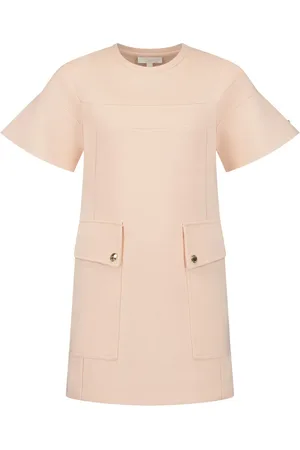 Chloé Round-neck short-sleeve minidress