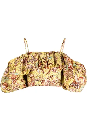 ULLA JOHNSON Carla Calla Lily-print top