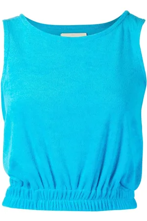 Bambah Sleeveless towelling-effect top