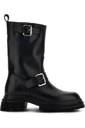 Hogan Leather biker boots