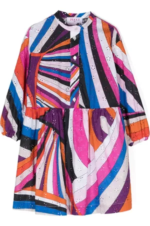 PUCCI Junior Iride-print cotton dress