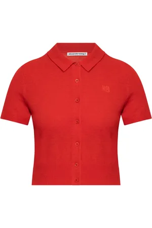 Alexander Wang Logo-embroidered polo shirt