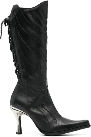 Vetements X New Rock Firestorm 100mm leather boots