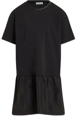 Calvin Klein Logo-embroidered collar dress