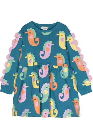 Stella McCartney Seahorse-print organic-cotton dress