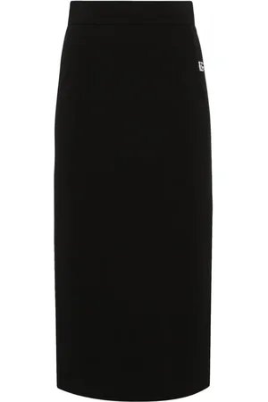 Dolce & Gabbana Logo-plaque midi skirt