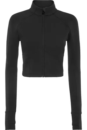 Philipp Plein Cropped zipped performance sweatshirt
