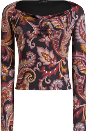 Etro Printed jersey top