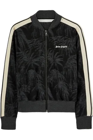 Palm Angels Pams-jacquard zipped sweater